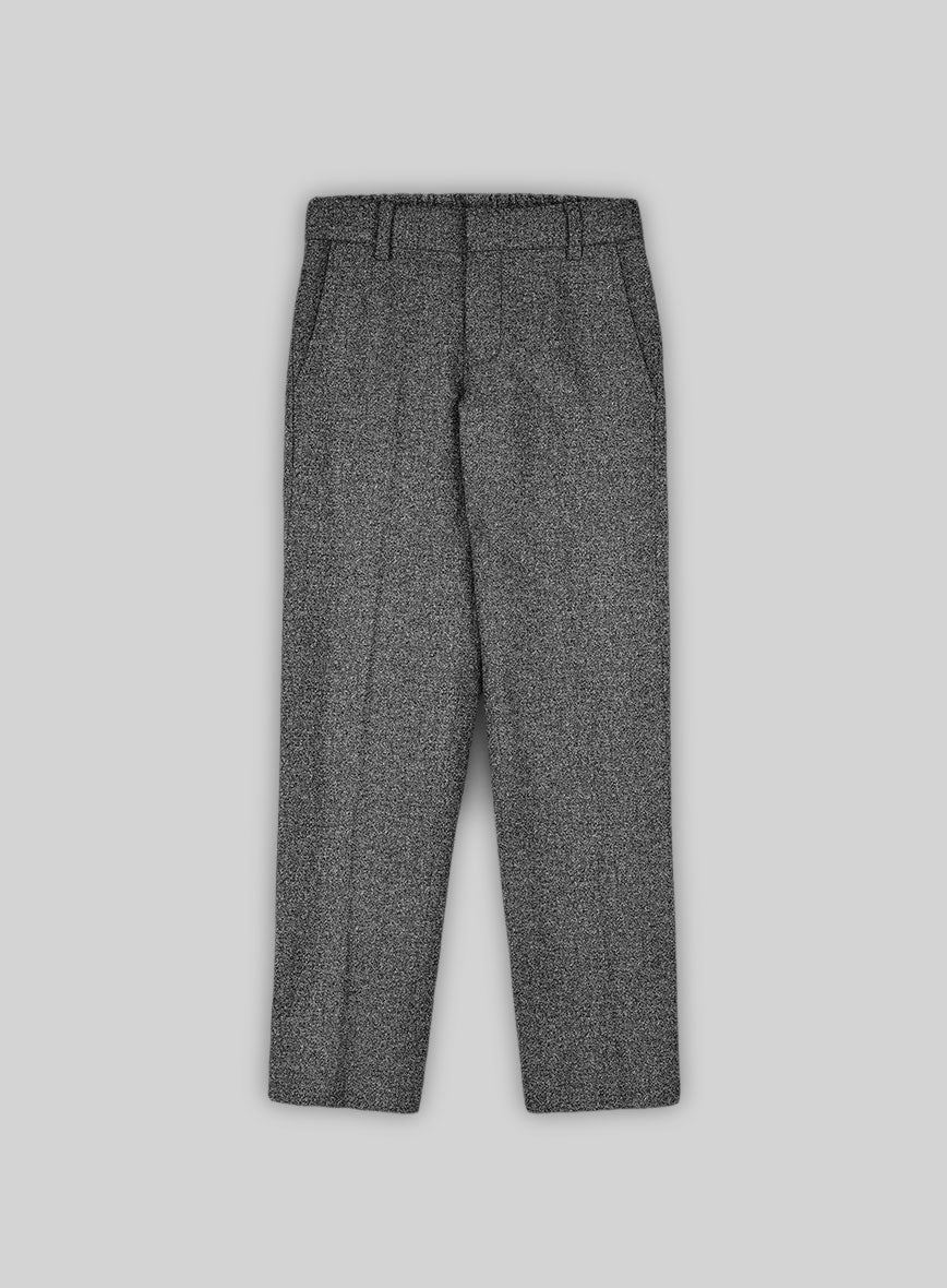 Vintage Plain Dark Gray Tweed Boys Suit - Image 4