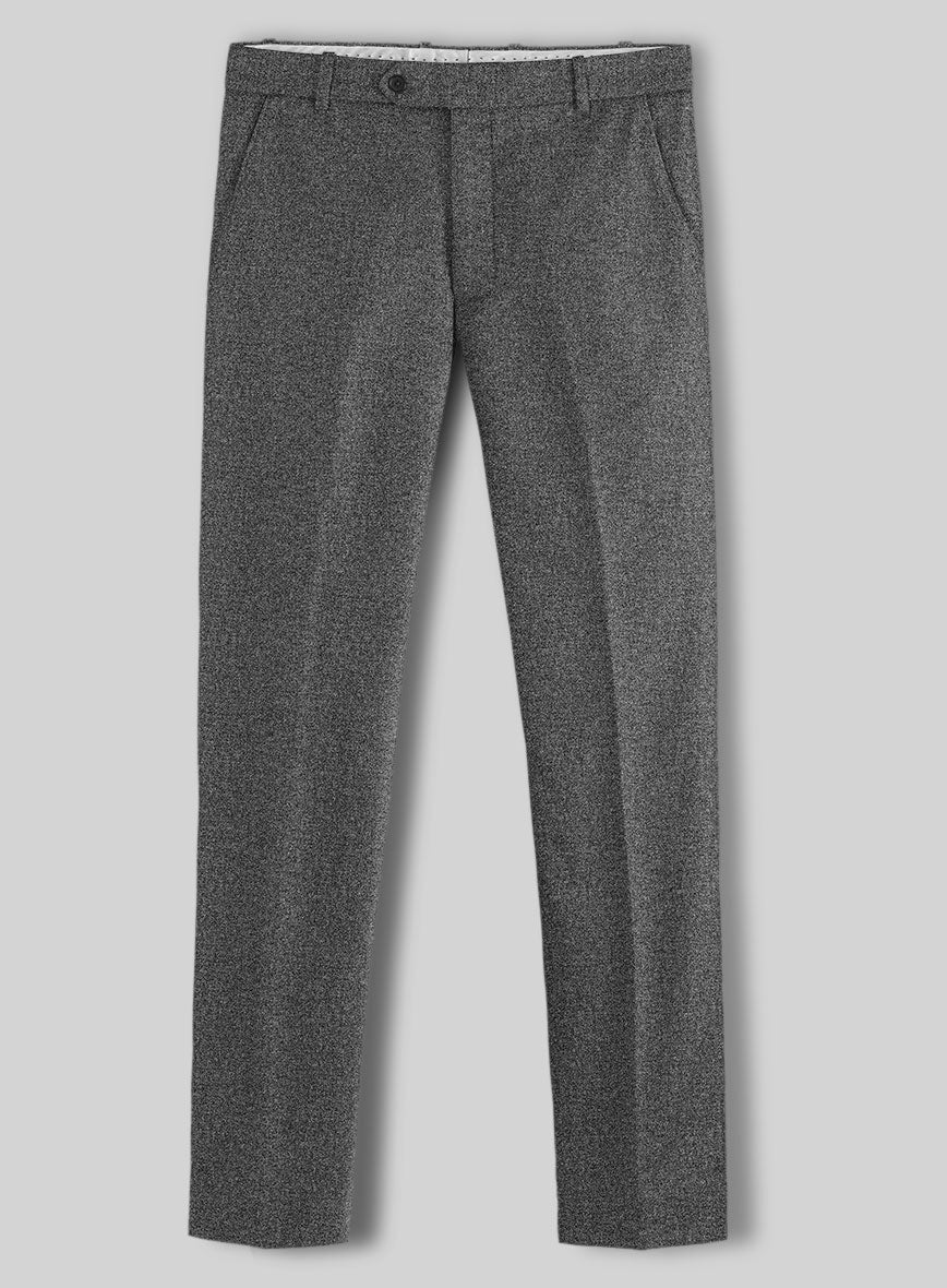 Vintage Plain Dark Gray Tweed Suit - Image 6