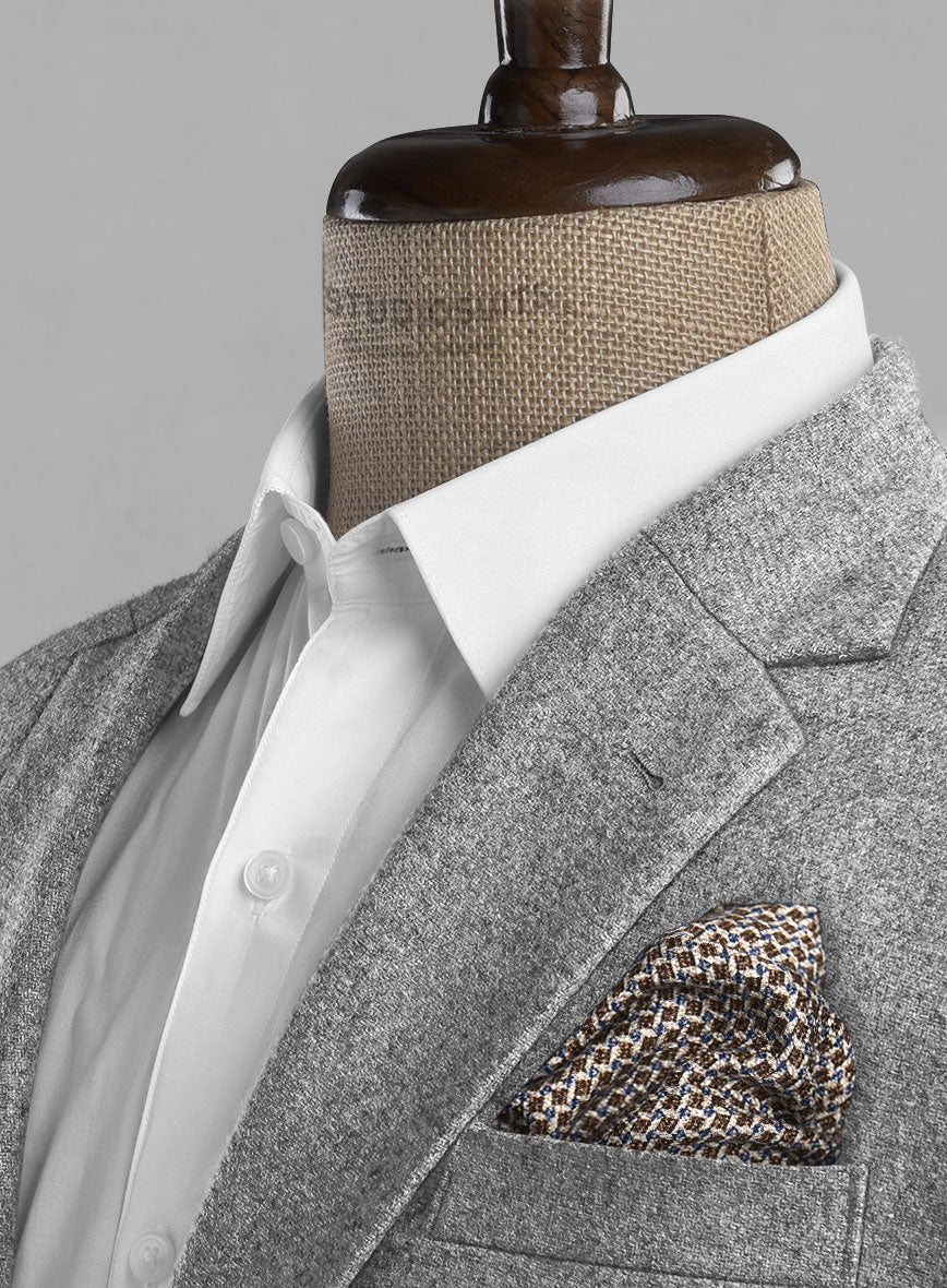Vintage Plain Gray Tweed Suit - Image 5