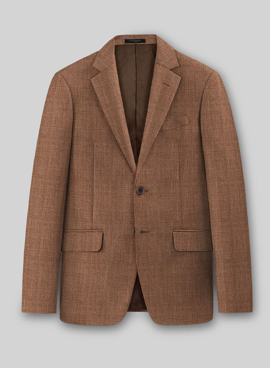 Walnut Brown Hopsack Jacket