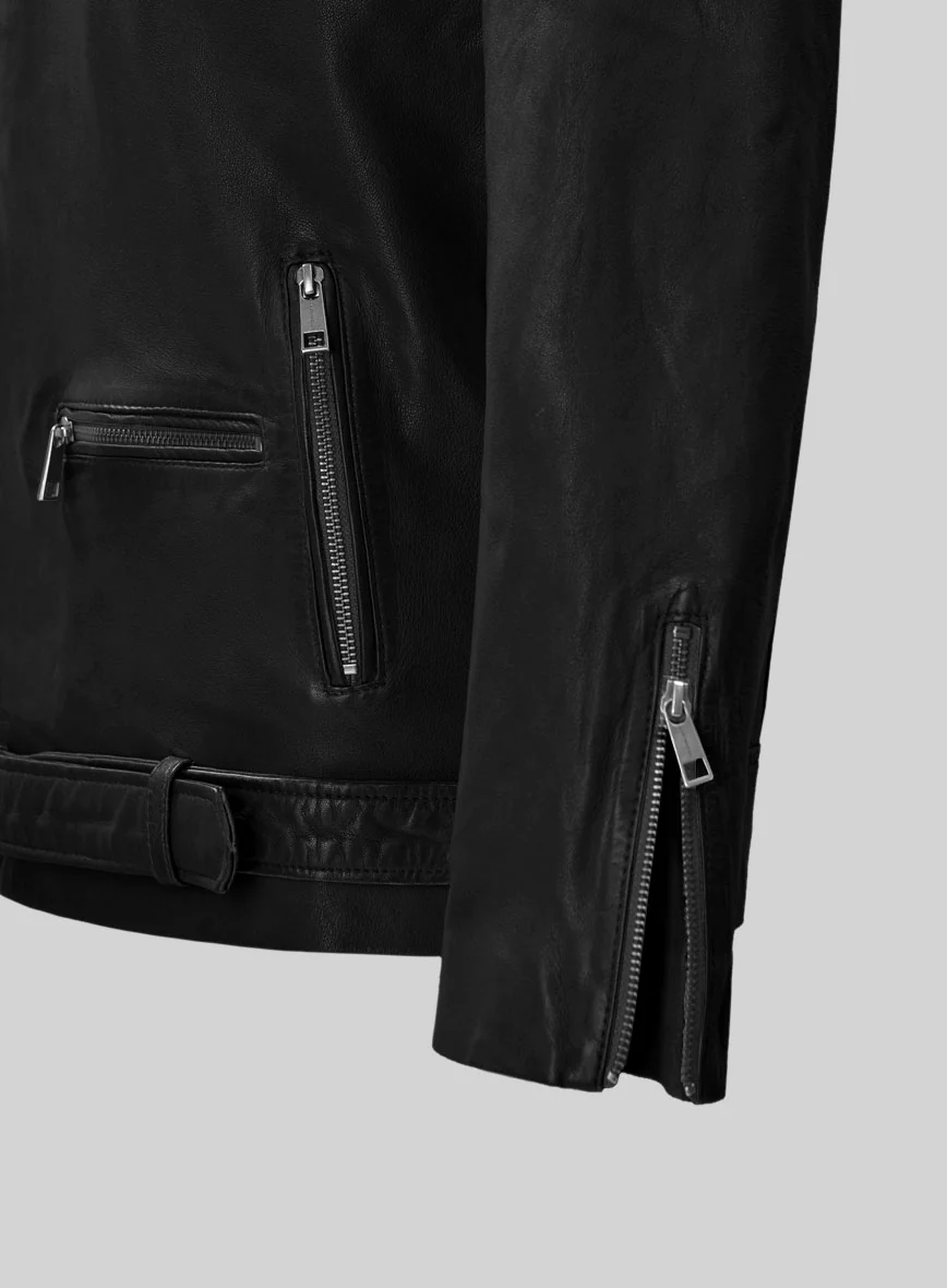Wanderer Black Riding Leather Jacket - Image 3