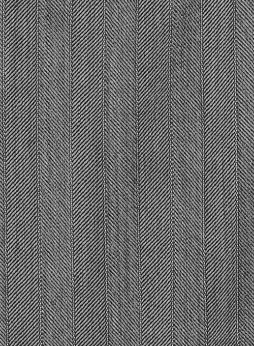 Washington Gray Stripes Pure Wool Pants - Image 2