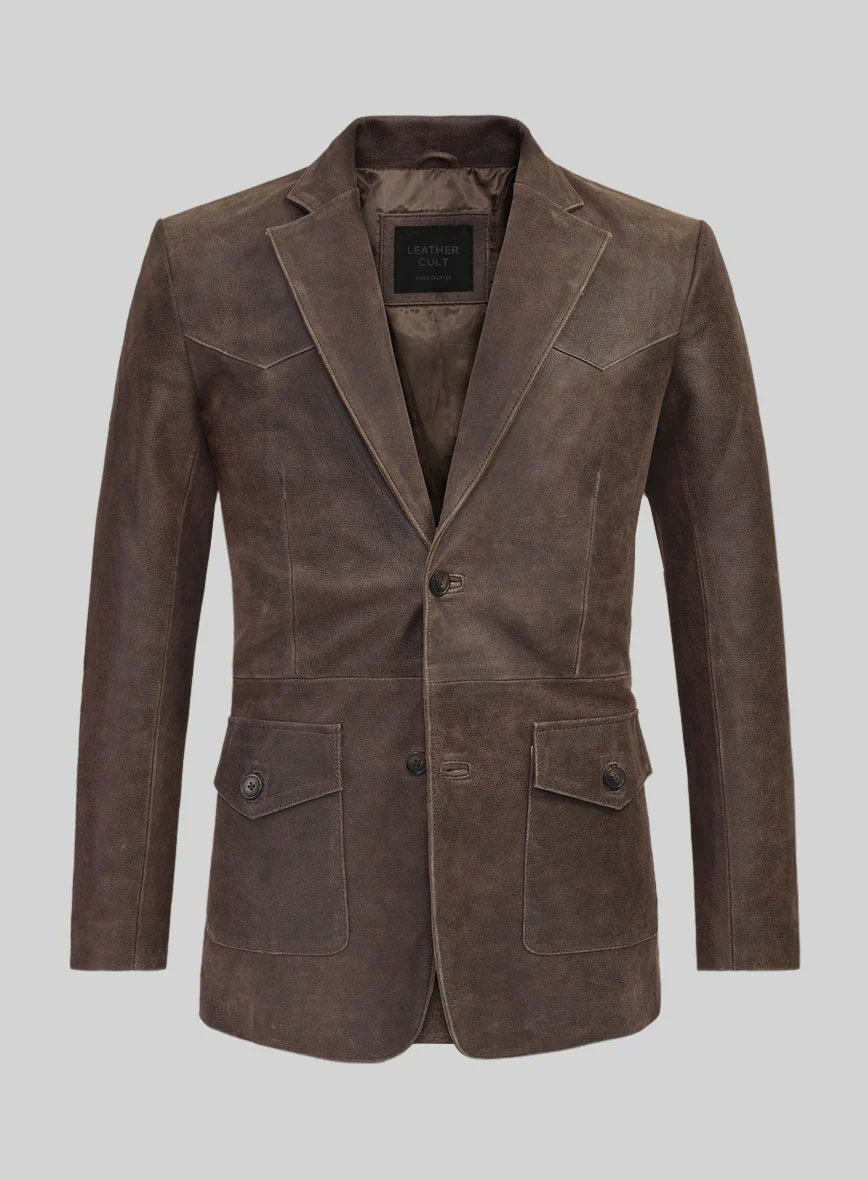 Western Leather Blazer