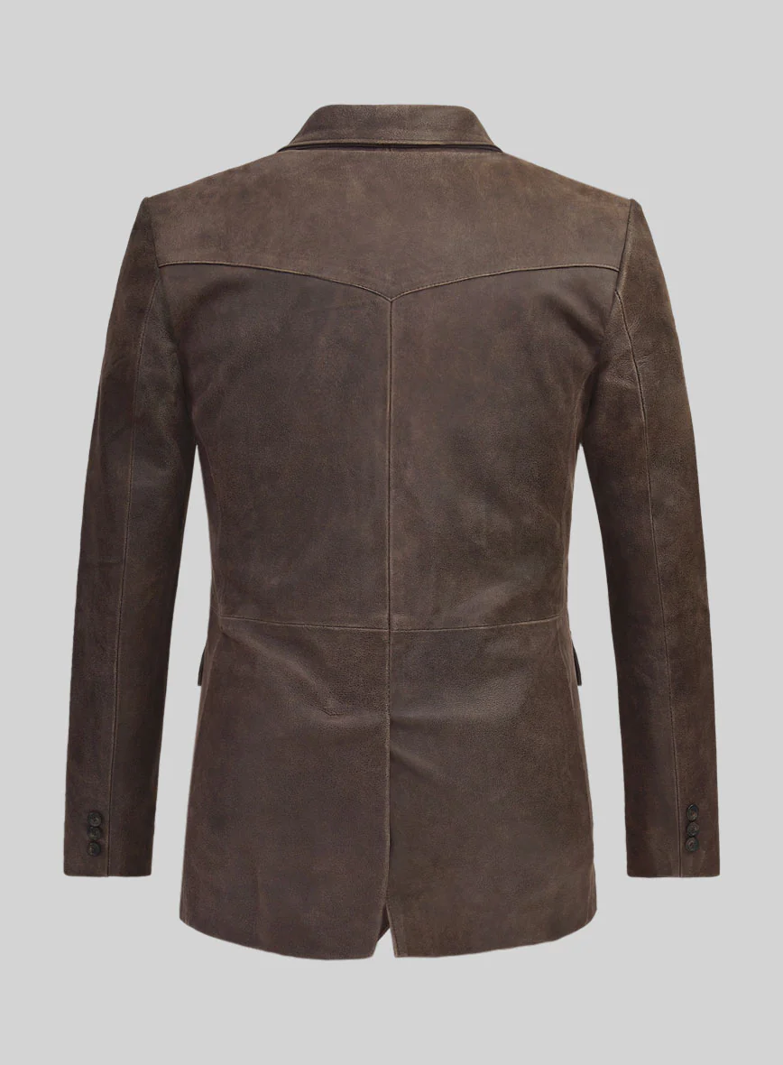 Western Leather Blazer - Image 2