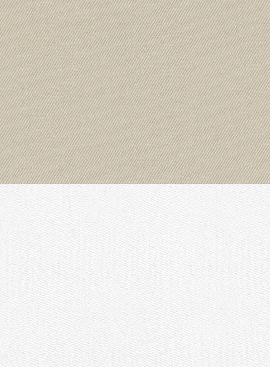 White Army Khaki Cotton Double Breasted Suit - Image 5