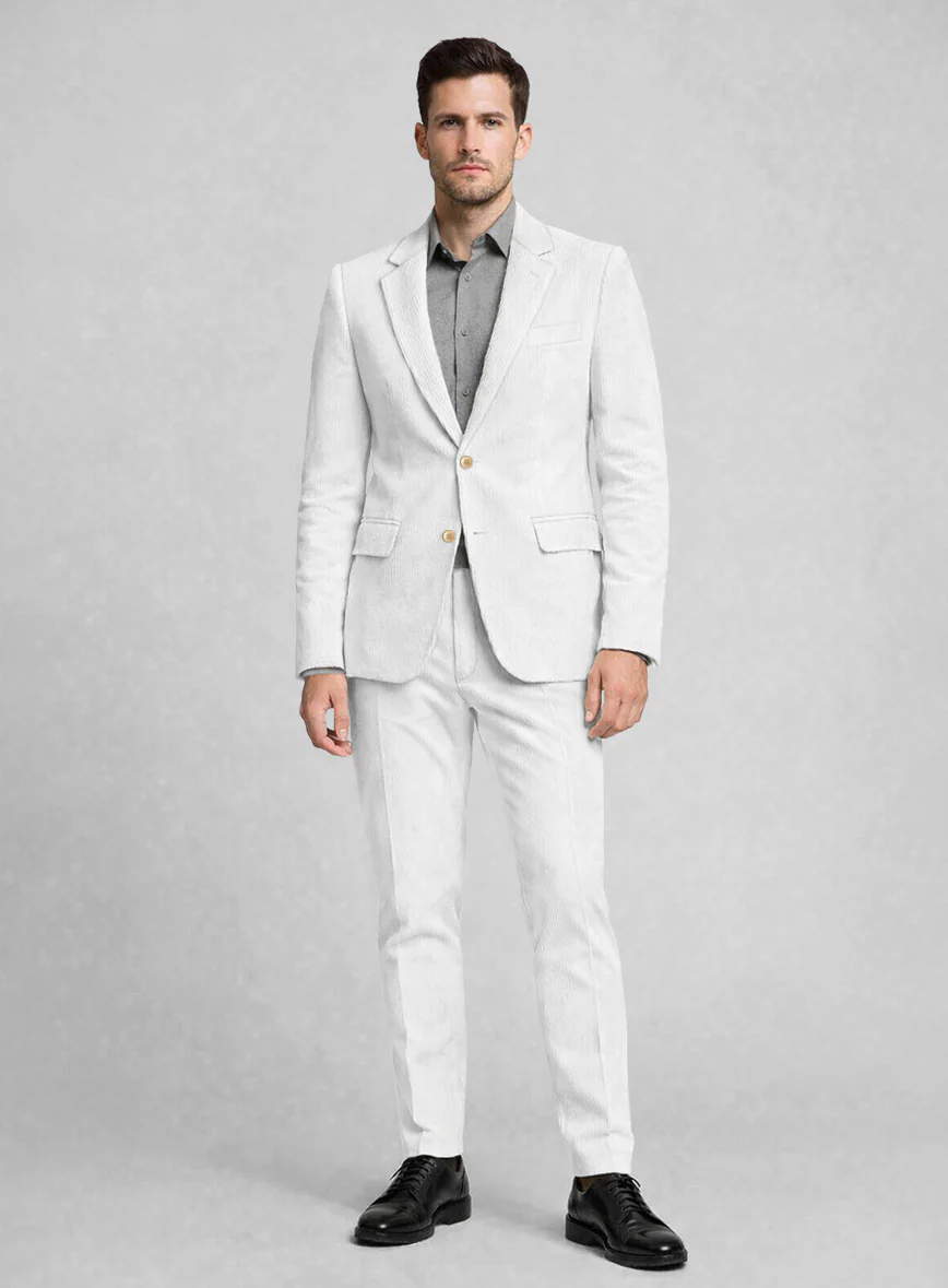 White Corduroy Suit