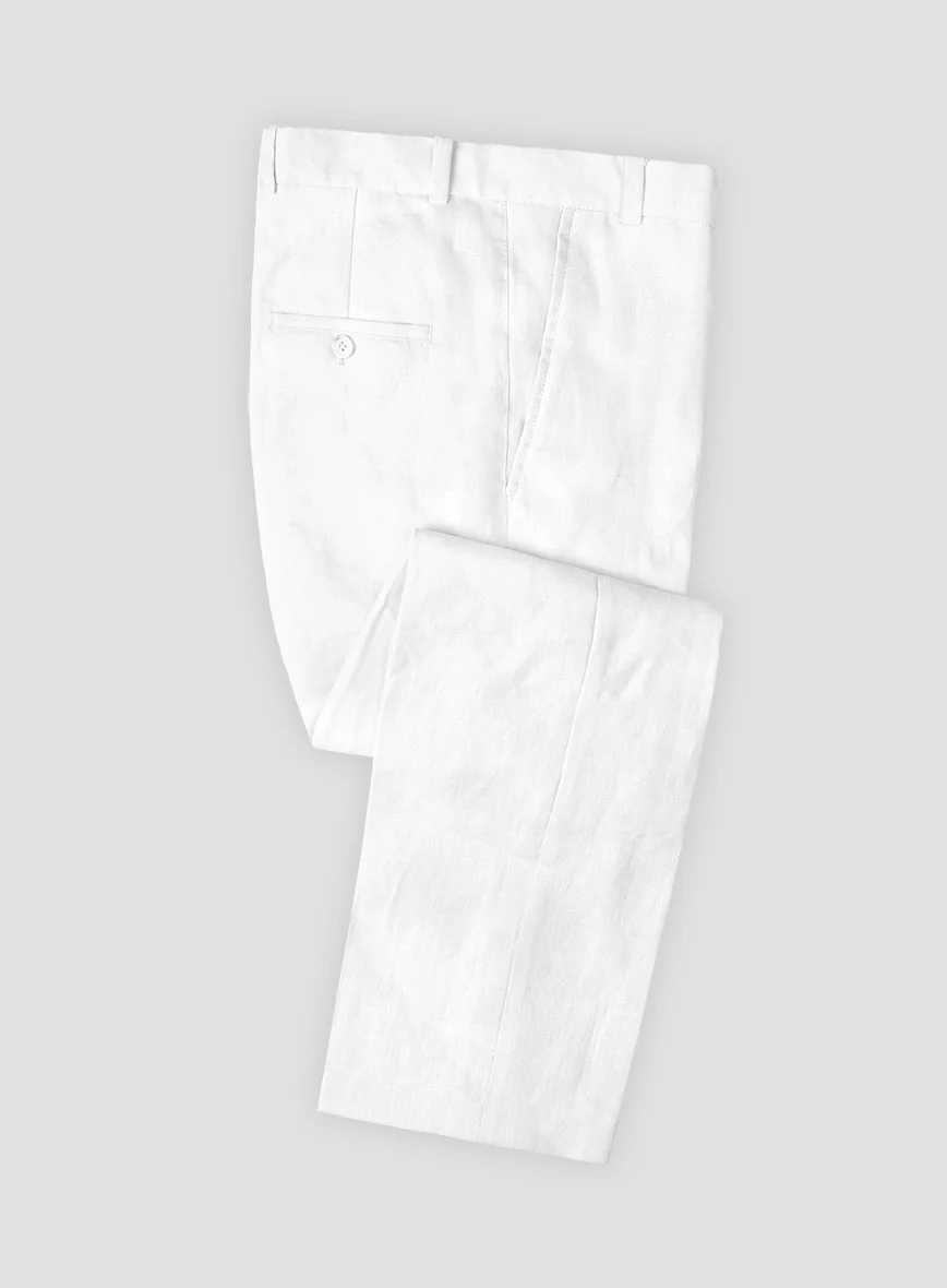 White Linen Pants - Image 3