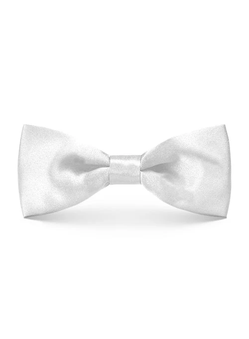 White Satin Bow