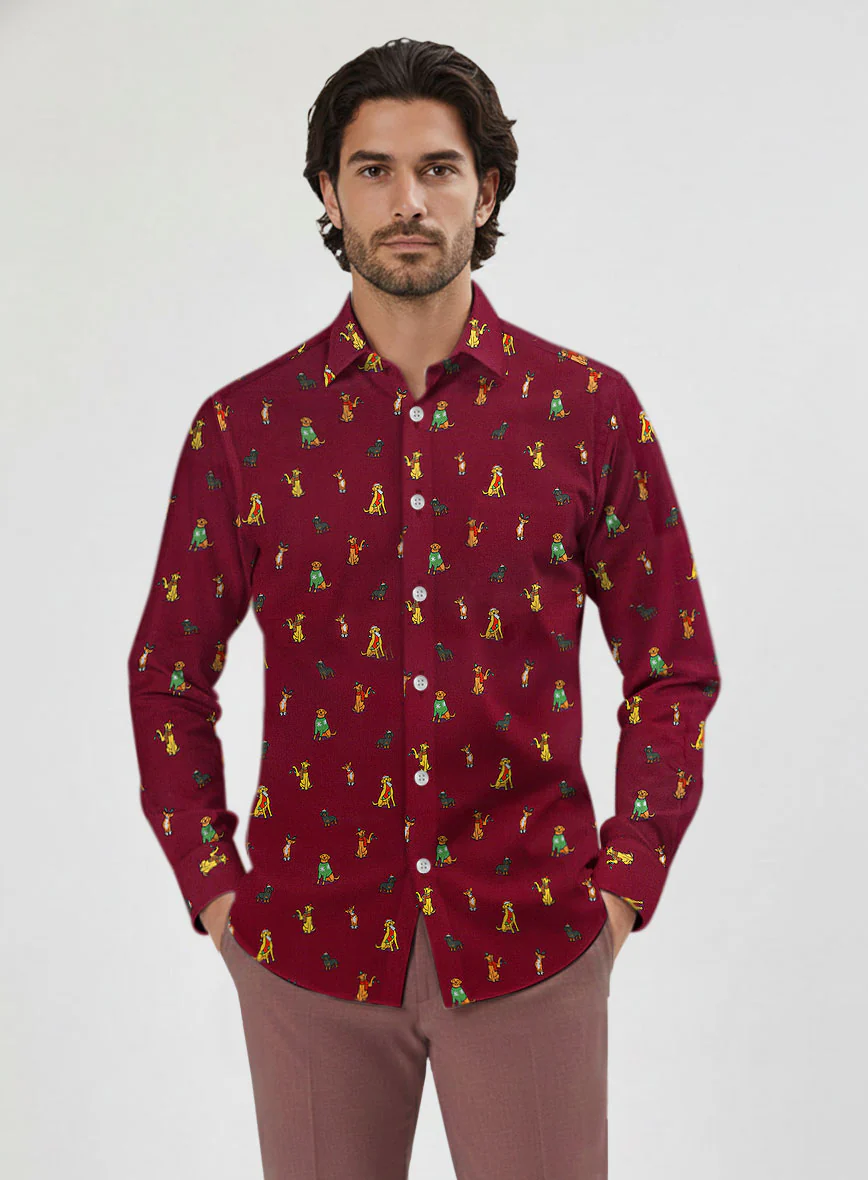 Winter Paws Cotton Shirt
