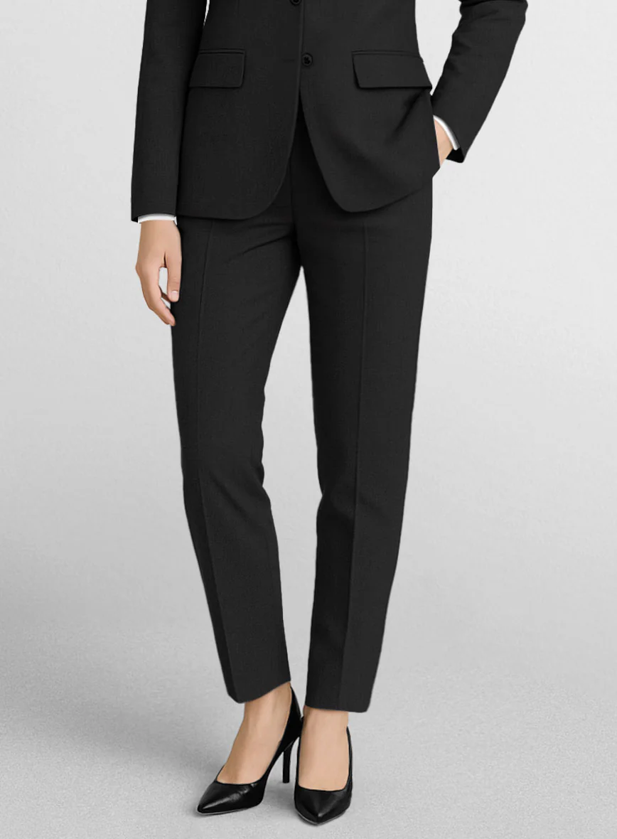 Women's Black Wool Pants