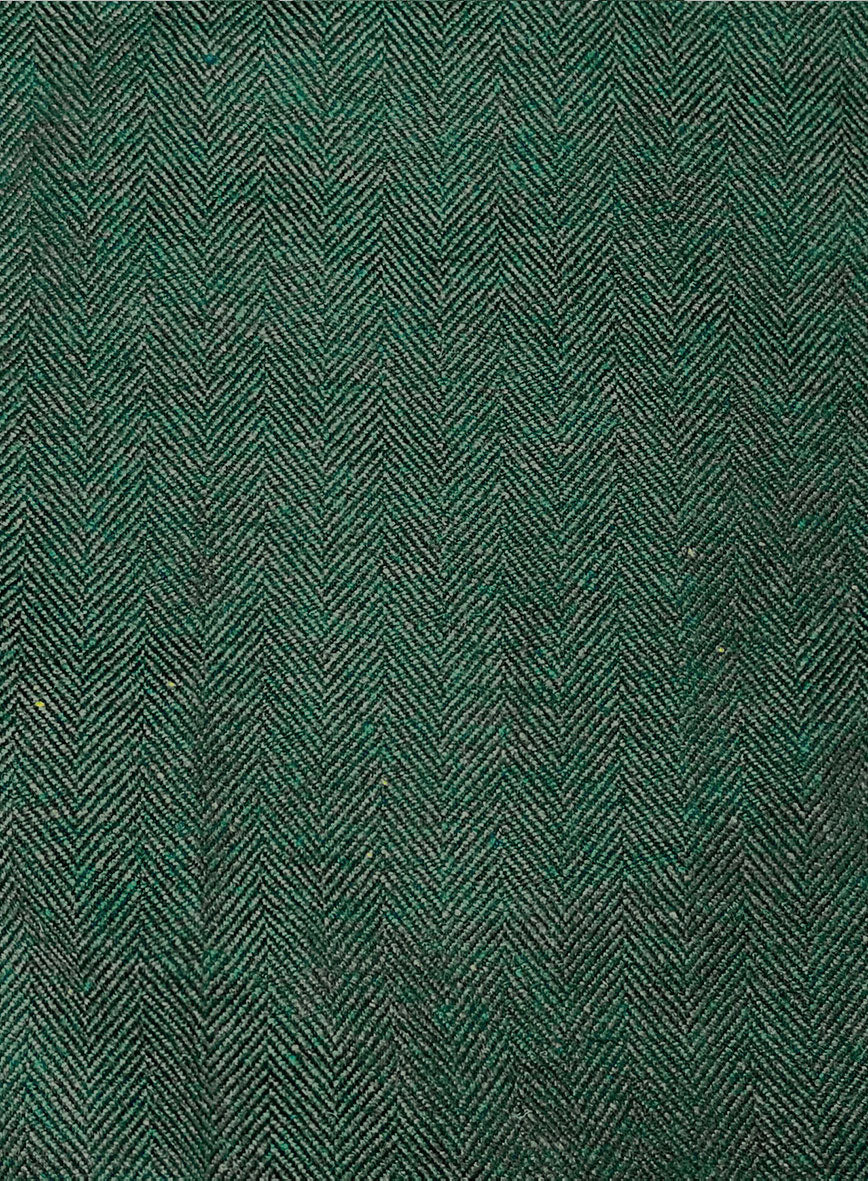 Women's Bottle Green Herringbone Tweed Suit - Image 4