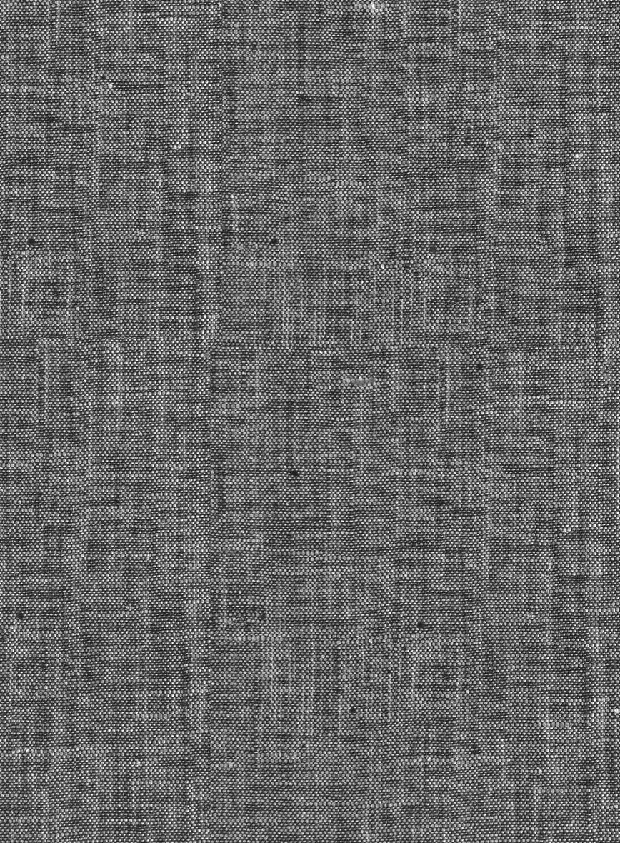 Women's European Anchor Gray Linen Shirt - Image 3
