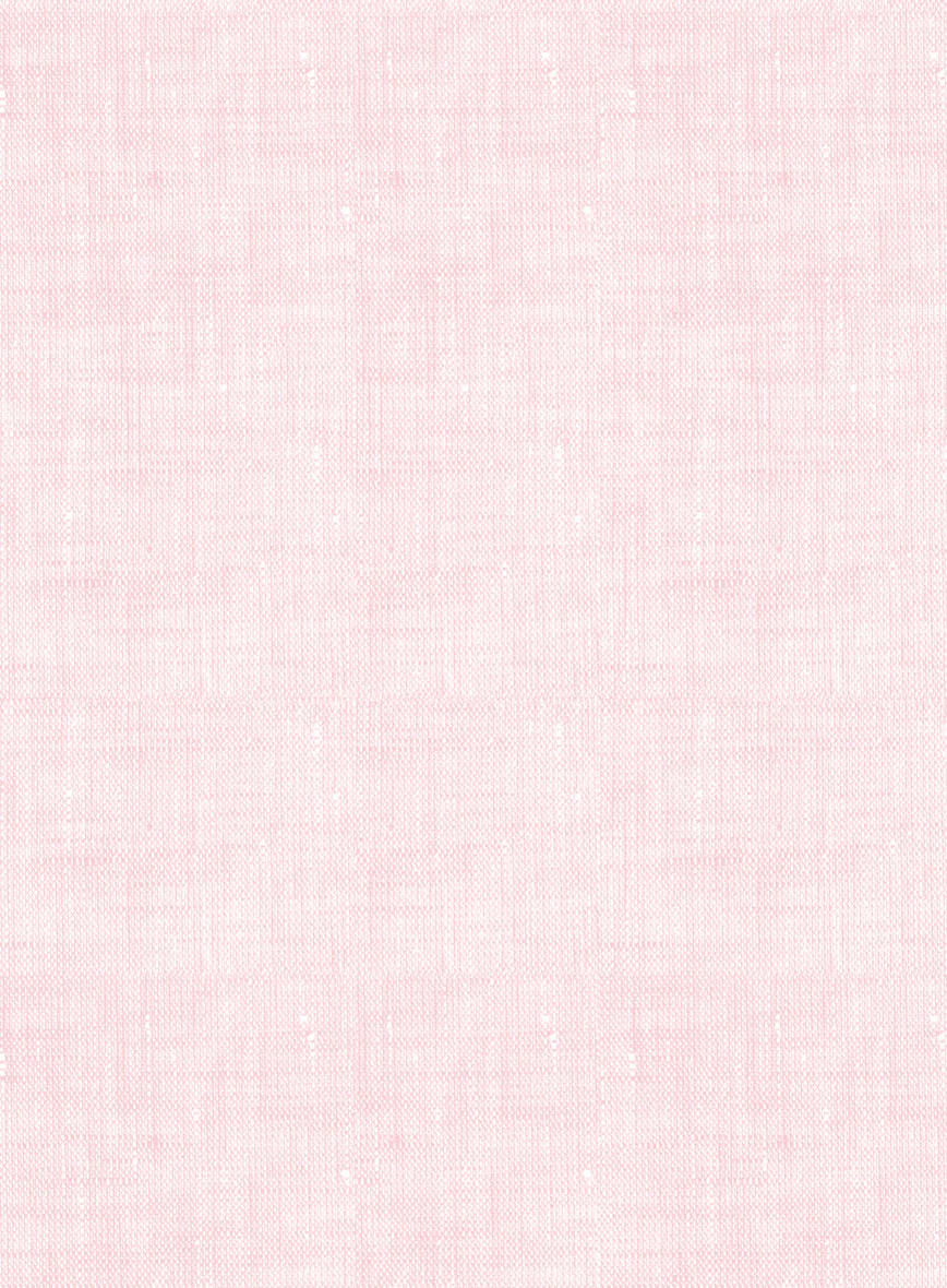 Women's European Pink Linen Shirt - Image 3