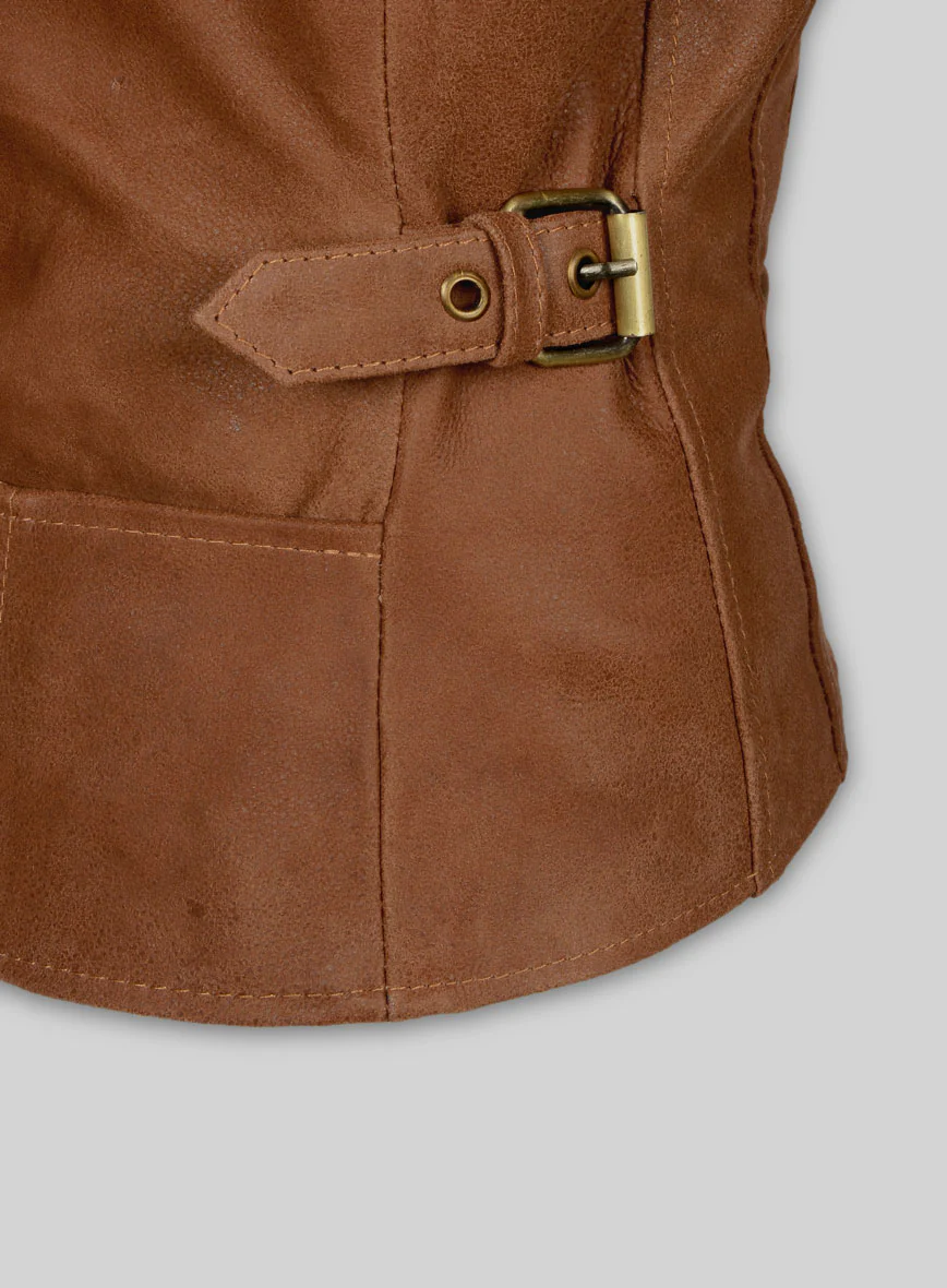 Women's Gigli Leather Jacket - Image 4