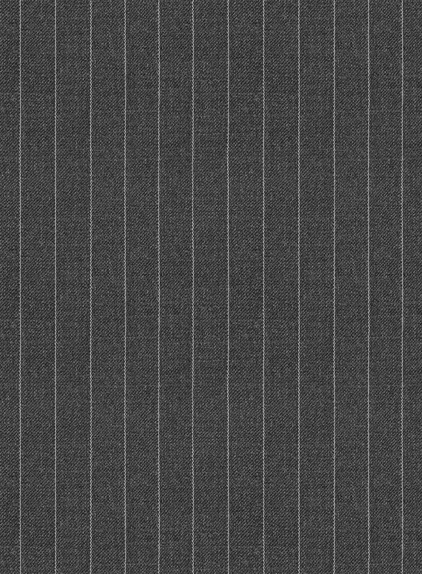 Women's Gray Pinstripe Pants - Image 2