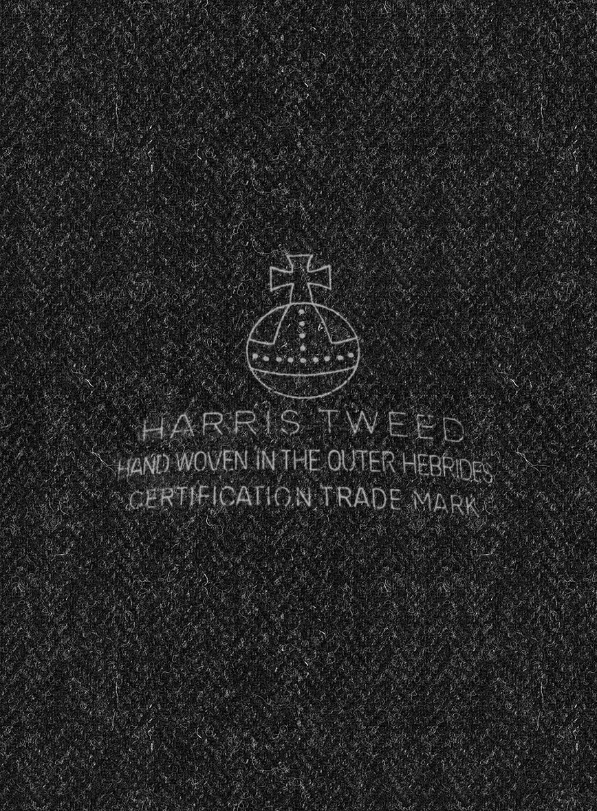Women's Harris Tweed Royal Charcoal Jacket - Image 2