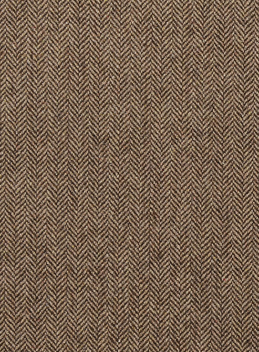Women's Irish Brown Herringbone Tweed Jacket - Image 2