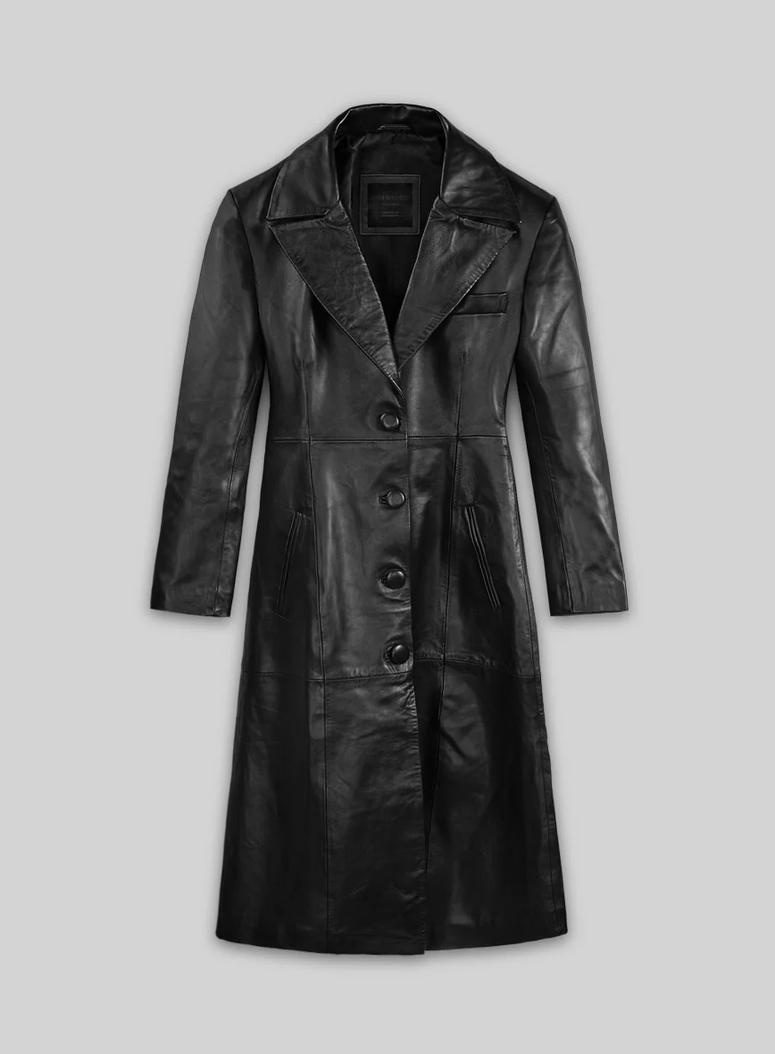 Women's Kendall Leather Long Coat