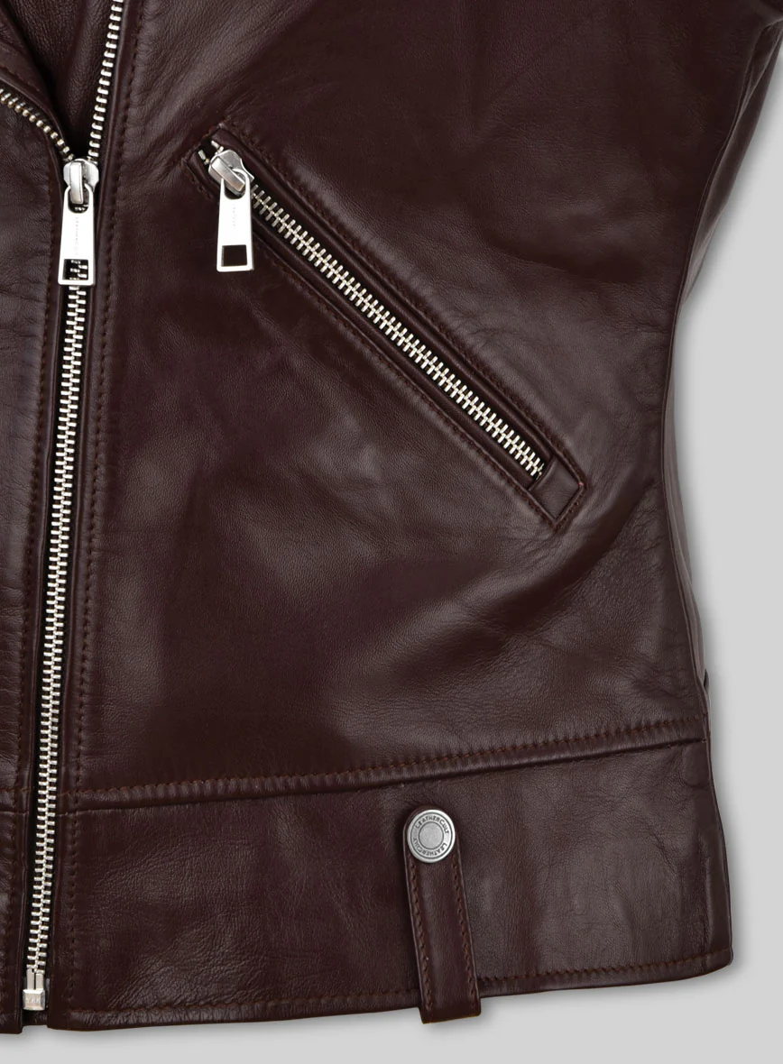 Women's Meghan Leather Jacket - Image 4