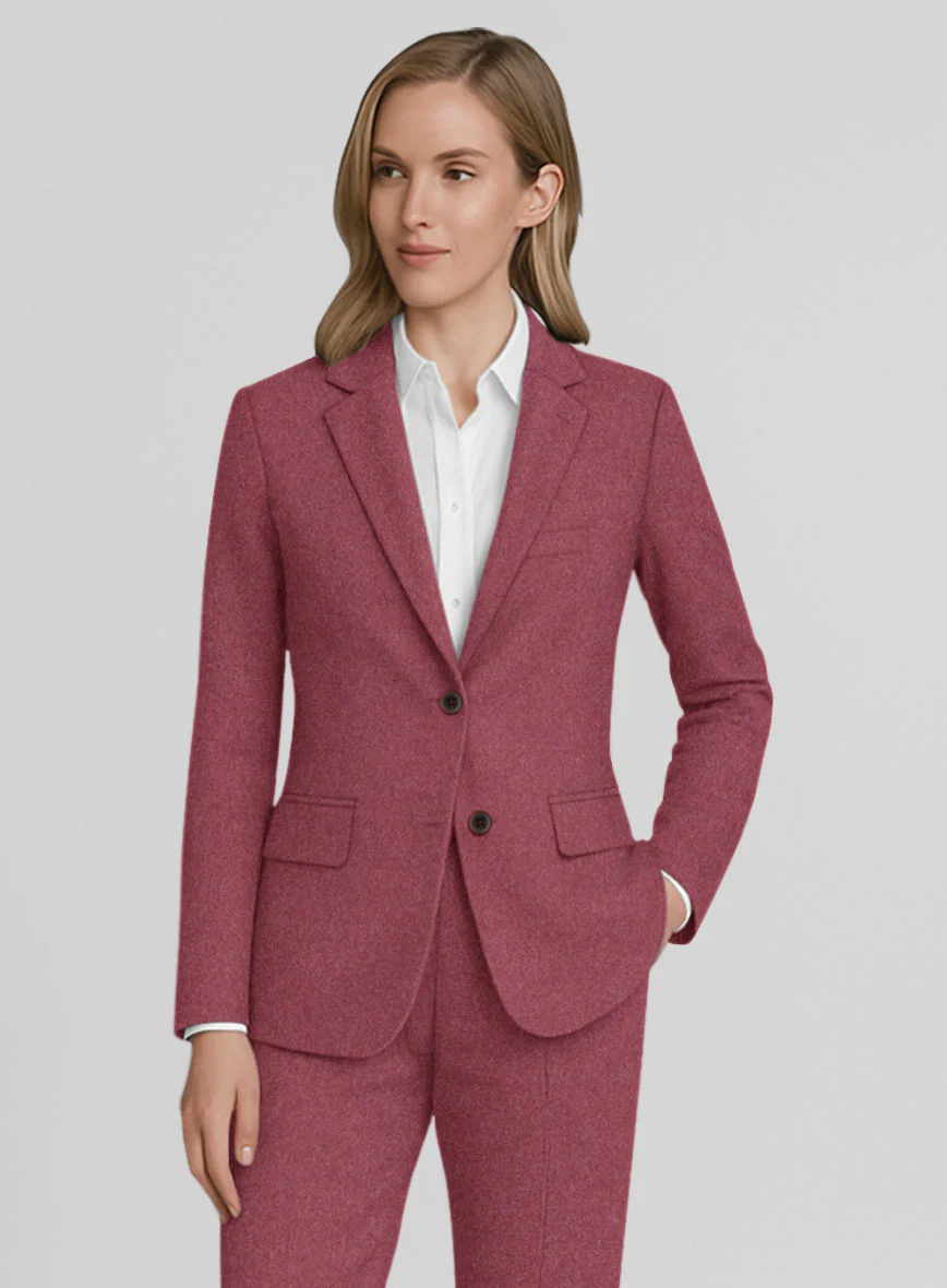 Women's Naples Venetian Pink Tweed Jacket