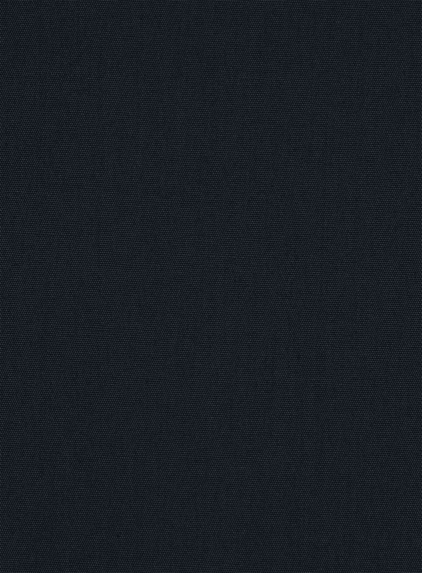 Women's Navy Stretch Poplene Shirt - Image 3