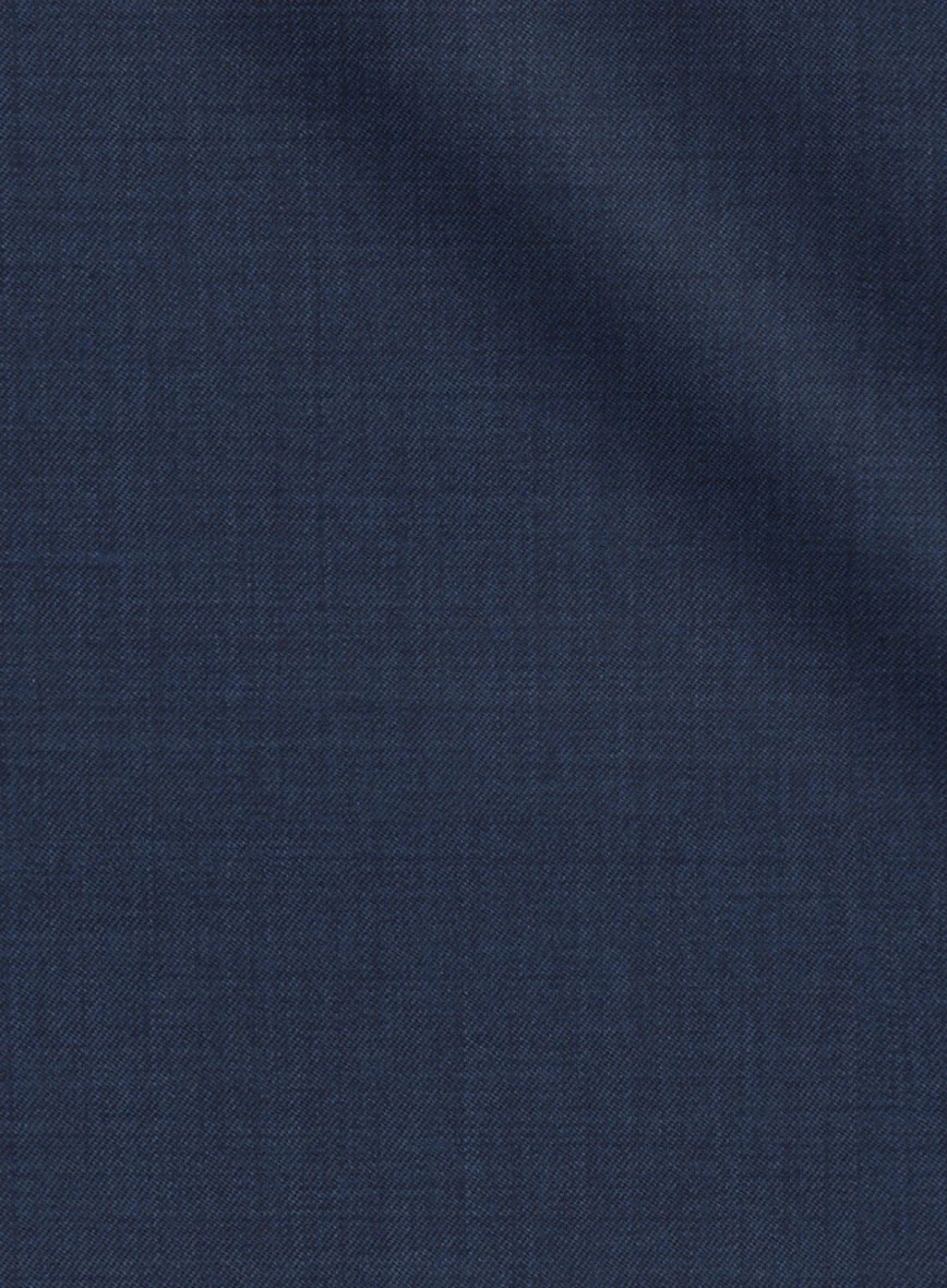 Women's Stretch Royal Blue Wool Suit - Image 4