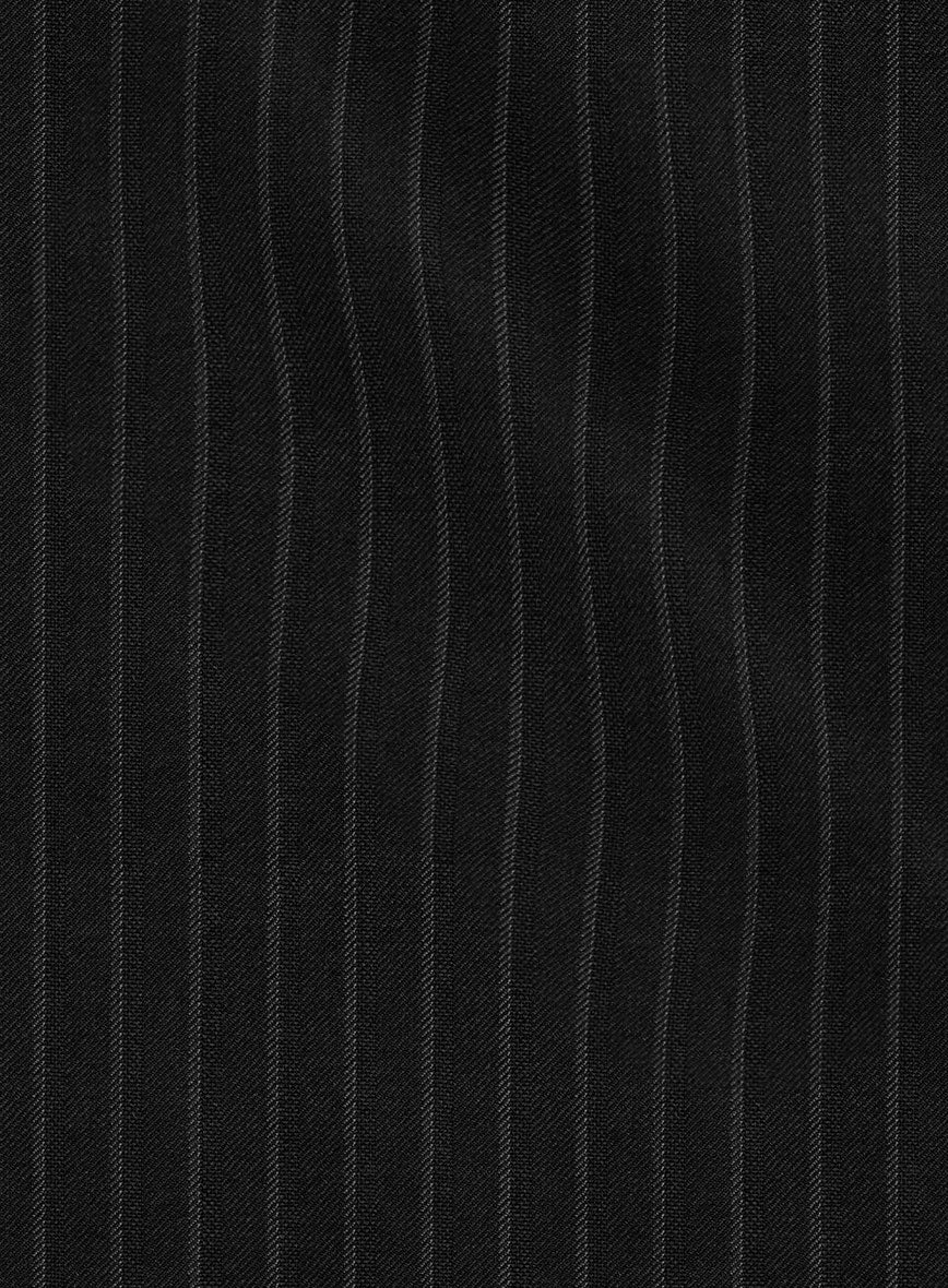 Women's Windsor Black Stripe Wool Suit - Image 4