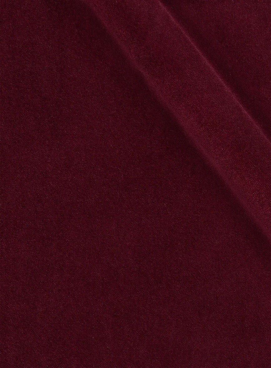 Women's Wine Velvet Tuxedo Suit - Image 5