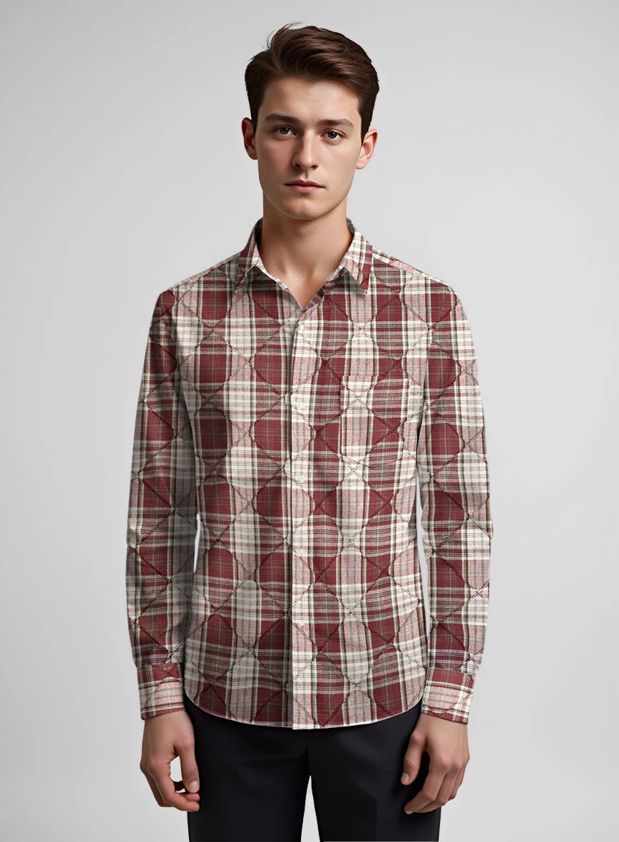 Woodsman Tartan Stitch Cotton Shirt - Image 2