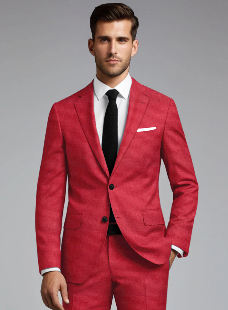 Wool Red Suit - Image 3