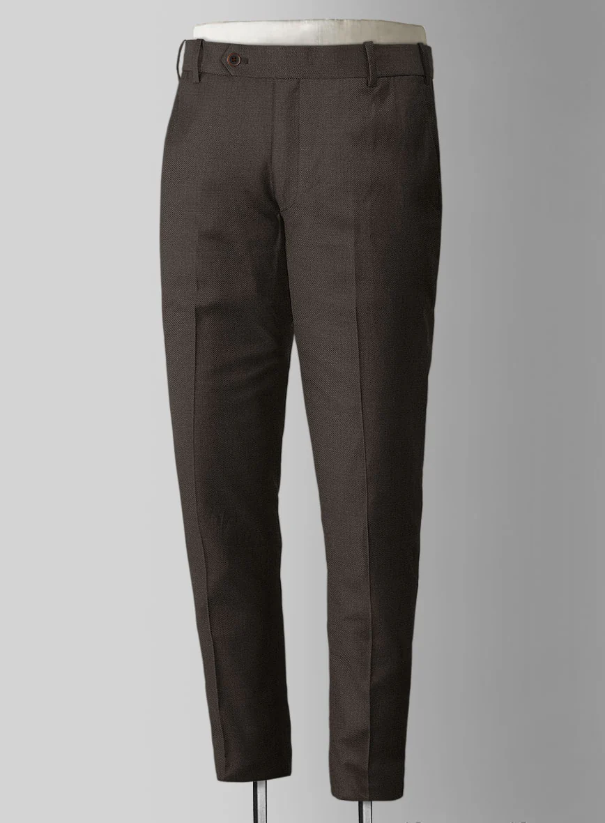 Worsted Dark Brown Wool Suit - Image 6