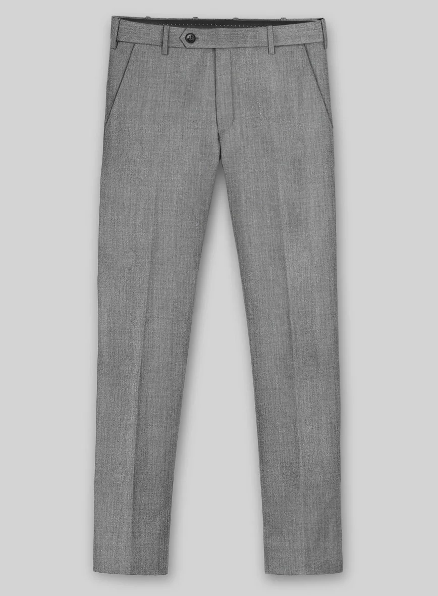 Worsted Light Gray Wool Suit - Image 5