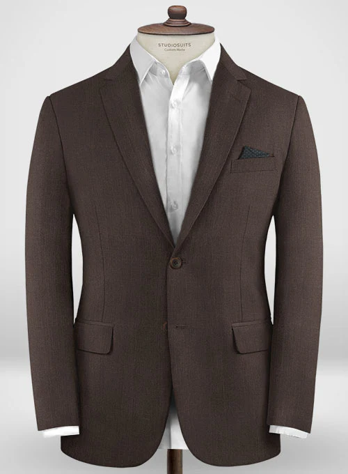 Lanificio Zegna Traveller Brown Wool Jacket