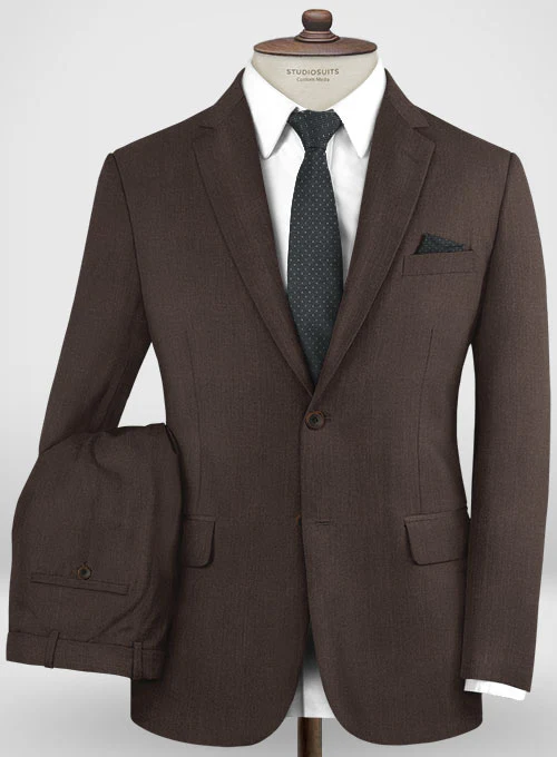 Lanificio Zegna Traveller Brown Wool Suit