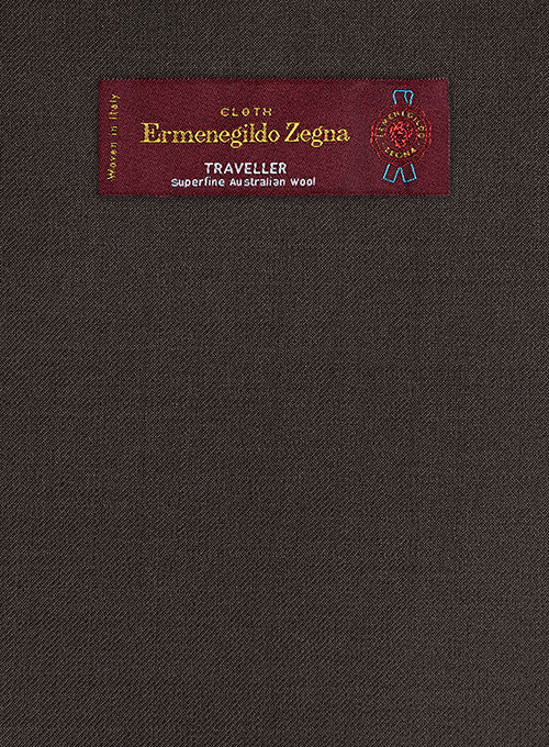 Lanificio Zegna Traveller Dark Brown Wool Jacket - Image 2