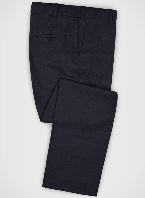 Lanificio Zegna Trofeo Dark Blue Wool Pants